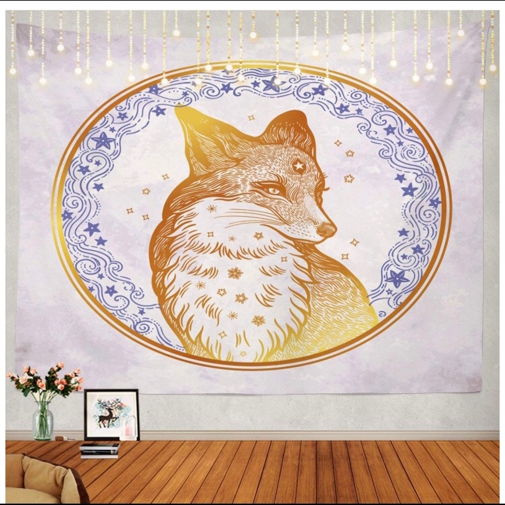 Tribal Foxy 🦊 Tapestry | 39.4 x 59.1” - Picture 1 of 9
